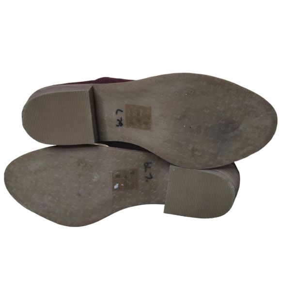 Dolce Vita dv8 Suede Booties 7.5 Burgundy - Picture 6 of 8